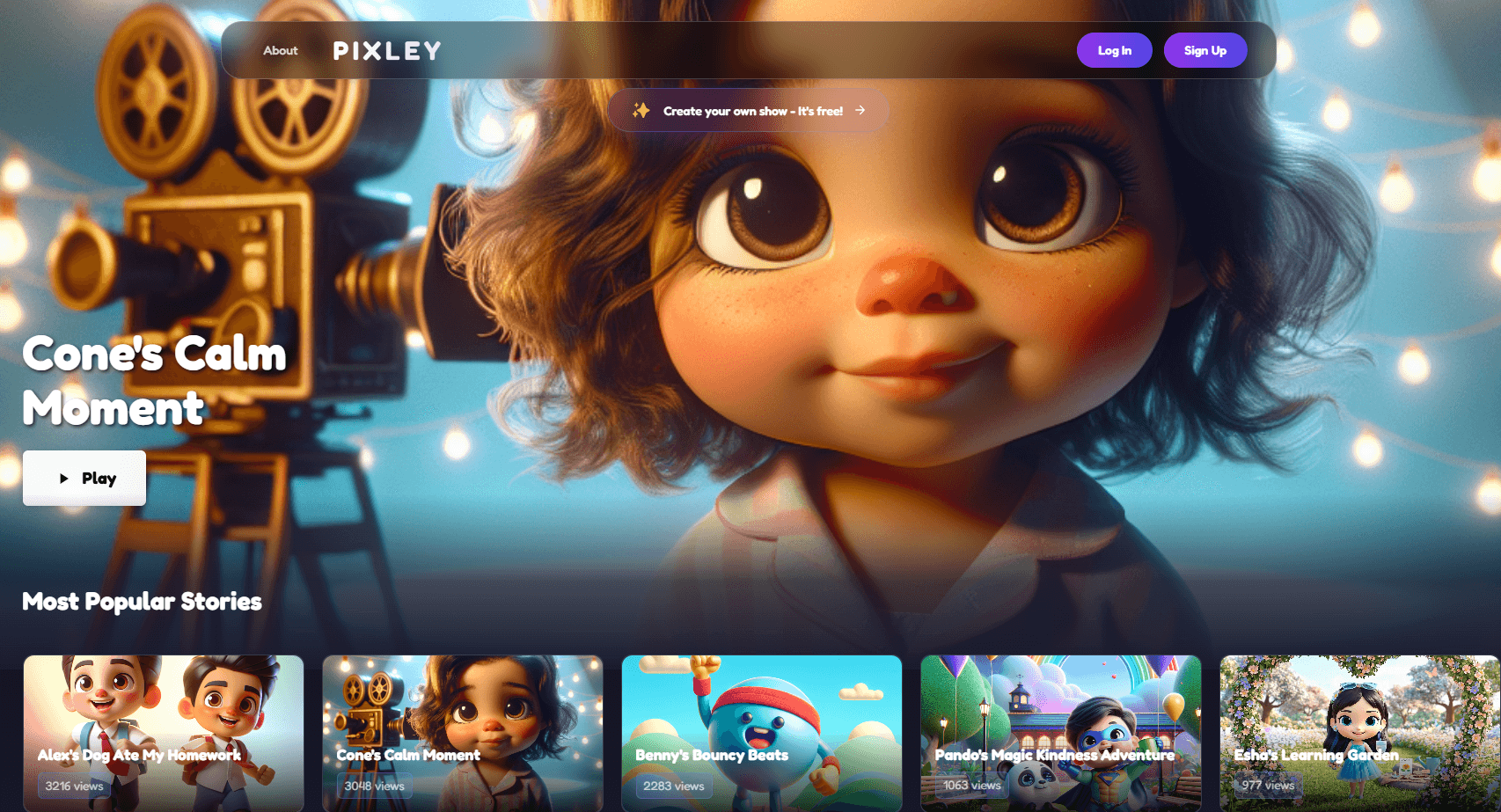 Pixley AI - Personalized Kids Cartoons